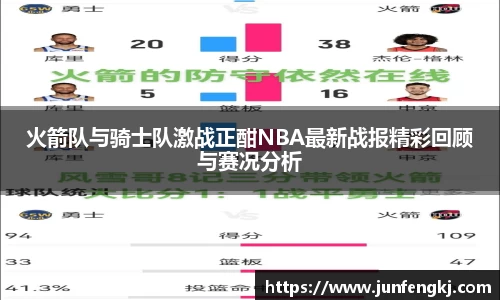 火箭队与骑士队激战正酣NBA最新战报精彩回顾与赛况分析